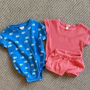 Cat & Jack Blue and Pink Kids Matching Set